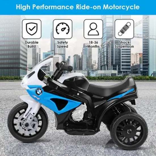 Costway Kids Ride On Motorcycle  6V Battery Powered Electric Toy 3 Wheels image {4}