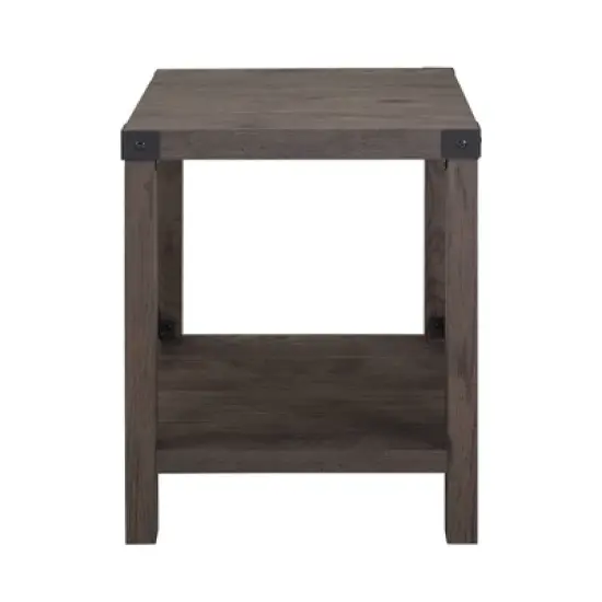 Sophie Rustic Industrial X Frame Side Table - Saracina Home image {14}