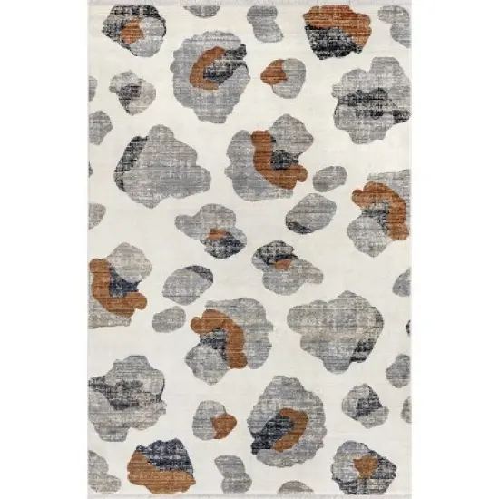 nuLOOM Transitional Leopard Fringe Area Rug image {11}