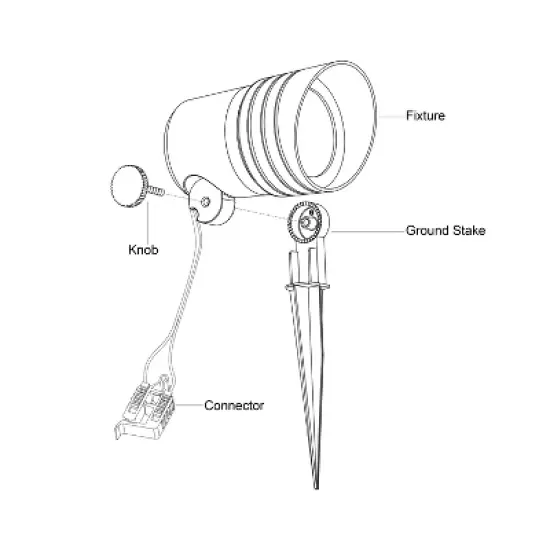 VAXCEL Low-Voltage Aluminum Black Outdoor Landscape Path Flood Light LED Clear Glass image {9}