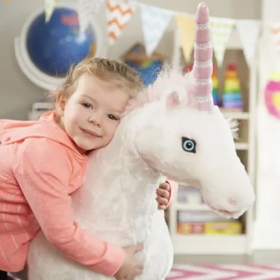 Melissa & Doug Giant Unicorn Stuffed Animal image {1}