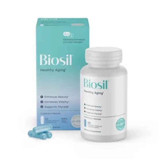 Biosil Healthy Aging - Beauty, Vitality & Thyroid Support - with Patented ch-OSA & Selenium image {9}