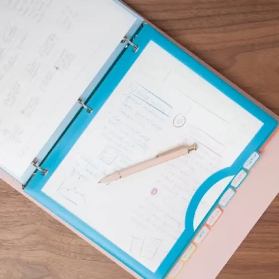 U Brands 8 Tab Clear View Single Pocket Dividers Brights: Polypropylene File Organizers, Office Supplies, Multicolored image {4}