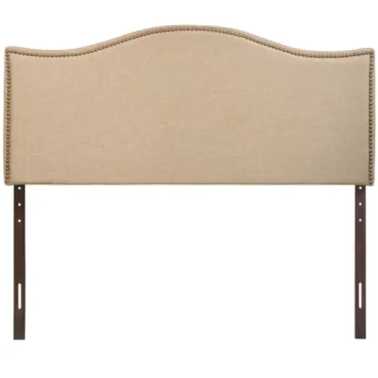 Curl Nailhead Upholstered Headboard image {4}