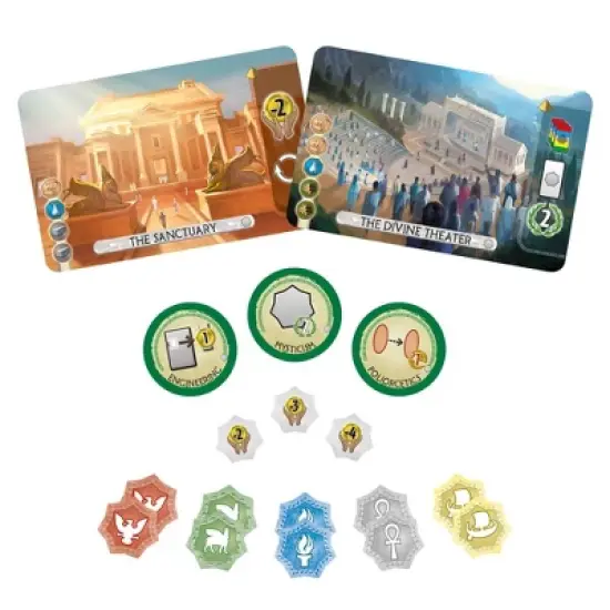 7 Wonders Duel Pantheon Expansion Board Game image {4}