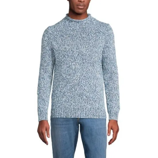 Lands' End Men's Cotton Drifter Rollneck Sweater image {6}