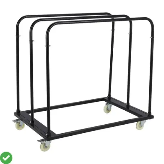 Folding Table Cart -1800 LBS Drywall Cart Steel Panel Truck w/w/ 5" Swivel Wheels image {6}