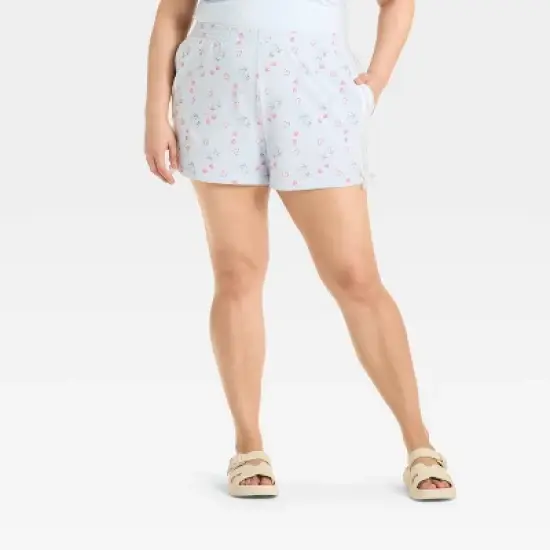 Women's Cinnamoroll Graphic Shorts - Blue image {4}
