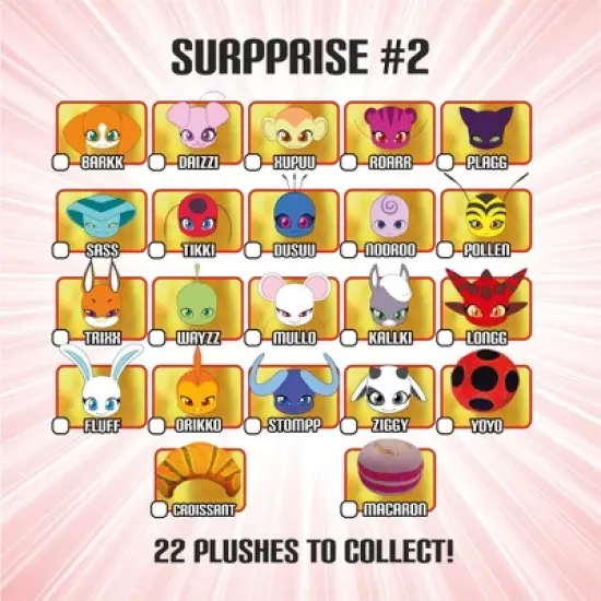 Miraculous Ladybug, 4-1 Surprise Miraball, Toys for Kids with Collectible Character Metal Ball, Kwami Plush, Glittery Stickers and White Ribbon image {7}