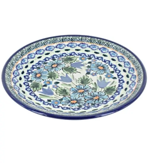 Blue Rose Polish Pottery Zaklady Dessert Plate image {3}