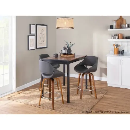 Set of 2 Fabrico Height Barstools - LumiSource
 image {7}