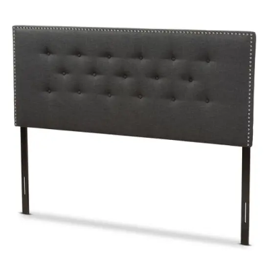 Windsor Modern And Contemporary Fabric Headboard - Baxton Studio image {6}