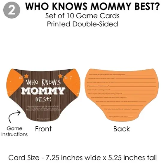 Big Dot of Happiness Gone Hunting - 4 Deer Hunting Camo Baby Shower Games - 10 Cards Each - Gamerific Bundle image {4}