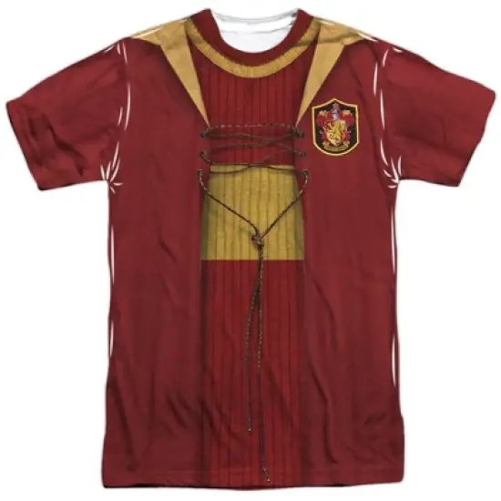 Popfunk Harry Potter Gryffindor Quidditch Original Front-Back Print Adult Sublimated Costume T-Shirt image {1}