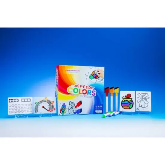 Asmodee Speed Colors Game: Educational Memory Skills, Creative Family Board, 2-5 Players, 15-Minute Sessions image {1}