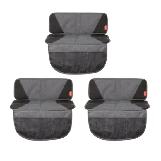 Diono Super Mat 3-Pack Car Seat Protector for Infant Car Seat, Booster Seat, Pets, 3 Storage Pockets image {12}