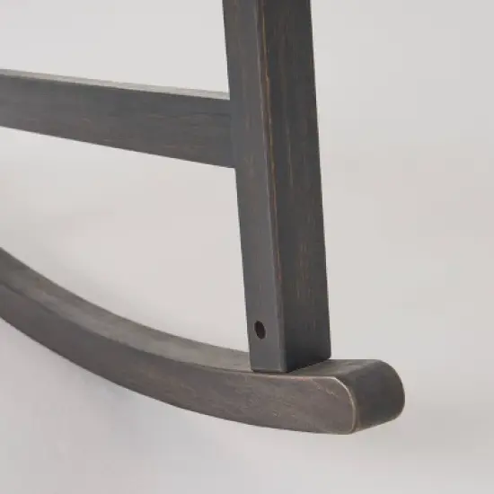 Arcadia Acacia Wood Rocking Chair Dark Gray - Christopher Knight Home image {4}