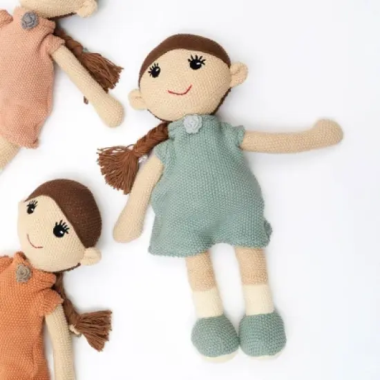 INFURNIC Baby and Toddler Learning Toys Soft Cotton Princess Doll for Imaginative Storytelling, Multicolored, 19"*16"*1" image {1}