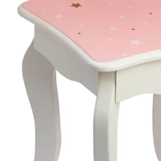 Fashion Twinkle Star Gisele Play Vanity Set Pink/White - Teamson Kids image {6}