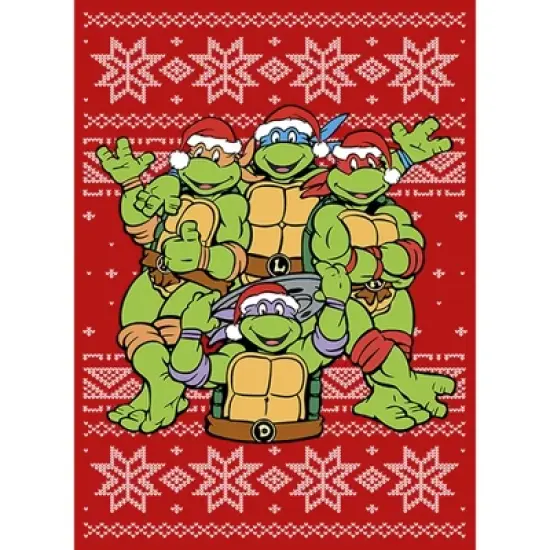 Girl's Teenage Mutant Ninja Turtles Ugly Christmas Sweater T-Shirt image {1}