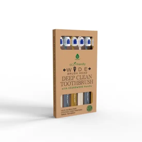 Eco Friendly Wide Brush Head Deep Clean Toothbrush image {1}