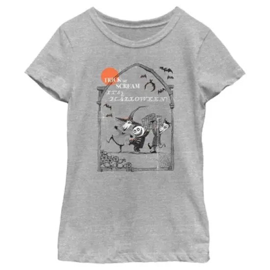 Girl's The Nightmare Before Christmas Oogie's Boys Trick or Scream T-Shirt image {4}
