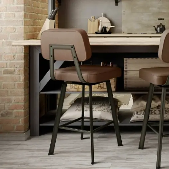 26.75" Clarkson Swivel Counter Height Barstool - Amisco image {4}