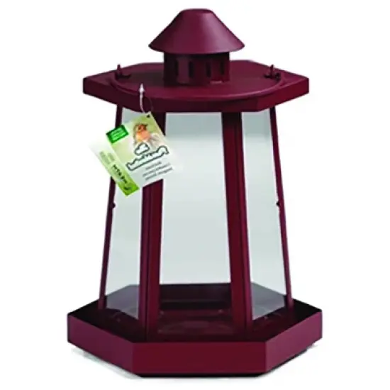 Heath Outdoor Products The Presidential Lantern Hopper Mixed Seed Bird Feeder - Red image {2}