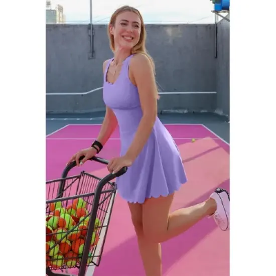 Attraco Women's Tennis Dress with Shorts Workout Golf Skirts with Pockets Athletic Dresses Sport Dresses image {10}