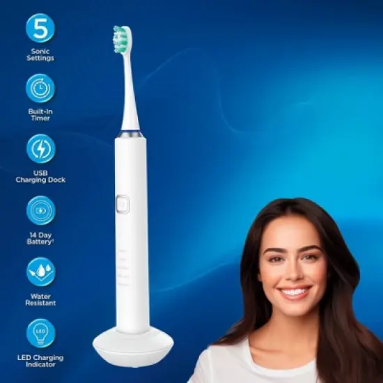 Miracle Smile Sonic Toothbrush - White image {3}