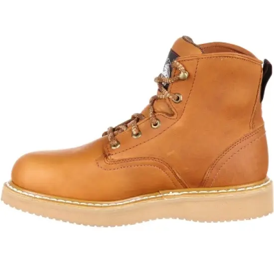 Men's Brown Georgia Boot Wedge Work Boot Size 15 image {4}