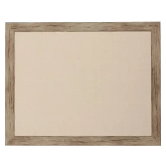 18" x 27" Rustic Wood Beatrice Pinboard Brown  - DesignOvation image {1}