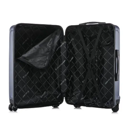 U.S. Army FOX 28" Large Checked Hardside Suitcase - Navy Blue image {6}