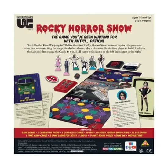 University Games The Rocky Horror Show Game: Educational Social Skills Board for 2-6 Players image {2}
