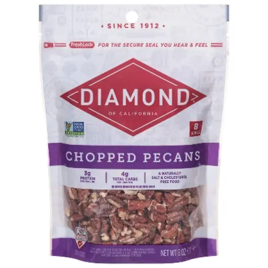 Diamond of California Chopped Pecans - 8oz image {4}