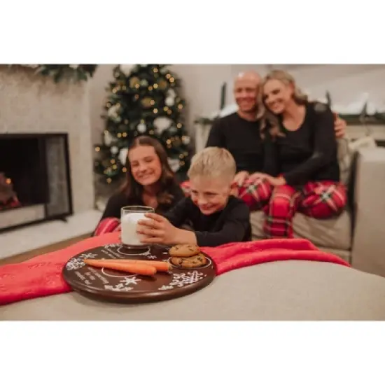 Toscana Dear Santa Round Serving Christmas Tray image {7}