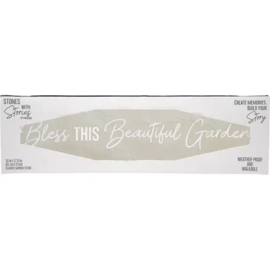 Pavilion Gift Company - Beautiful Garden - 16" x 3.75" Garden Stone - Stepping Stones and Pathways image {6}