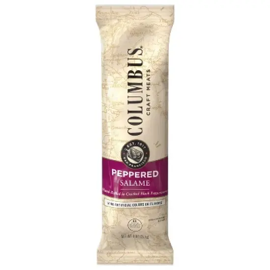 Columbus Peppered Salame Deli Meats - 8oz image {6}