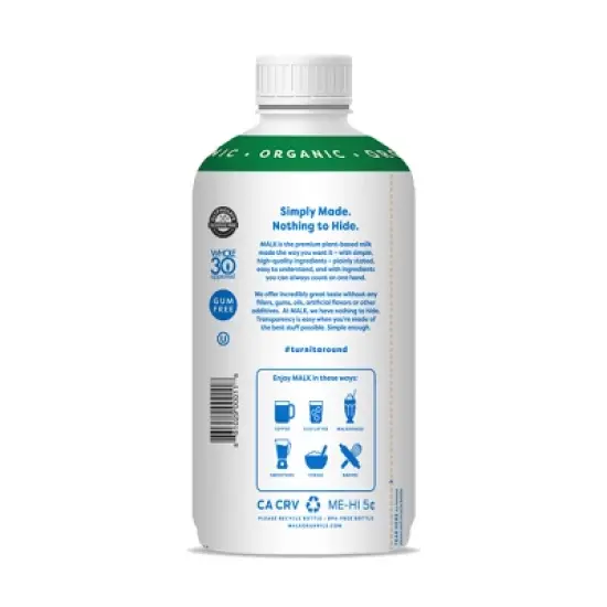 Malk Dairy-Free Almond Milk image {1}