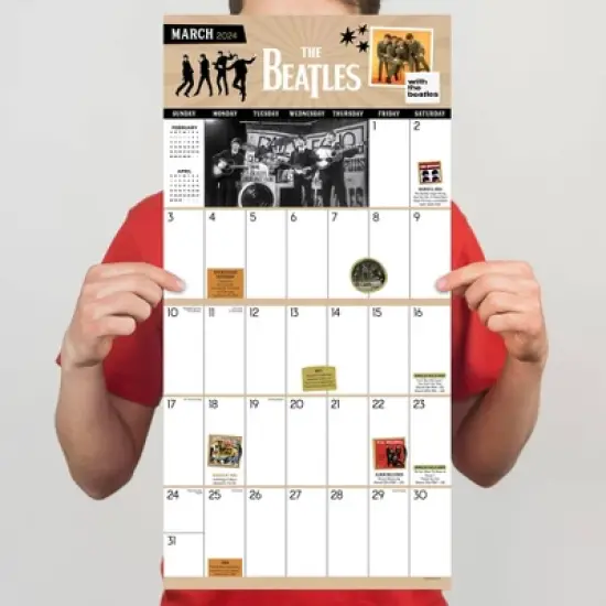 TF Publishing 2024 Wall Calendar 12"x12" The Beatles: A Day in the Life image {3}