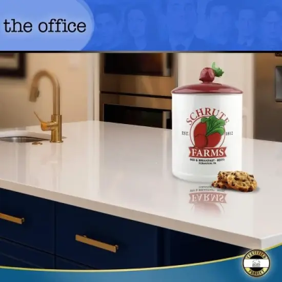 Silver Buffalo The Office Schrute Farms Est. 1812 Ceramic Cookie Jar image {3}