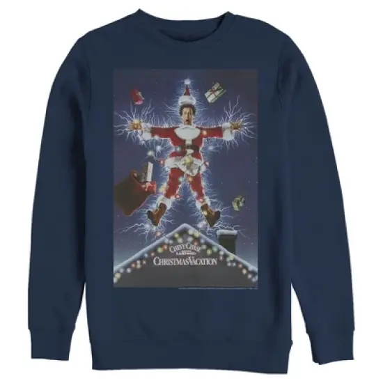 Men's National Lampoon's Christmas Vacation Electrified Poster Sweatshirt image {3}