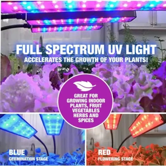 Bell + Howell Bionic Grow Light for Indoor Plants Head LED image {3}