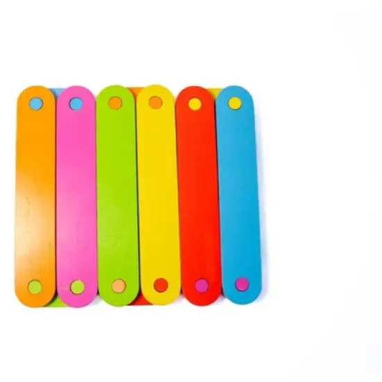 Bintiva Solid Wood Obstacle Course Set &ndash; Interactive Motor Skills Play System with Color and Number Bases image {6}