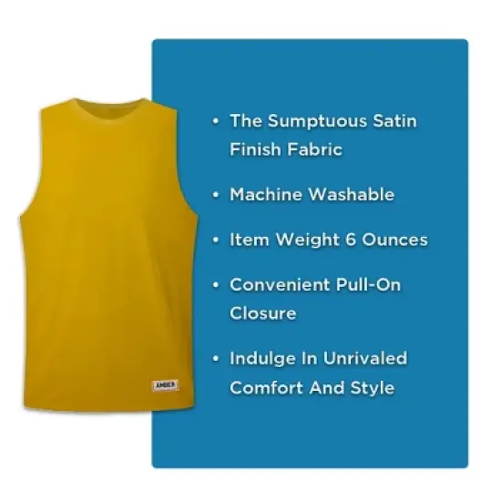 Amber Fight Gear Premium Durable Boxing Jersey with Satin Finish Fabric &ndash; Comfortable & Stylish Training Gear for Unmatched Performance, Yellow, Small image {11}