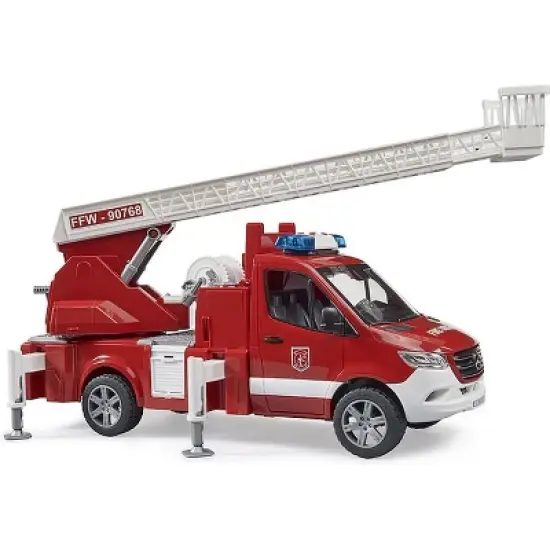 Bruder MB Sprinter Fire Engine w Ladder Water Pump & L/Smodule image {2}