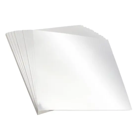 Bright Creations 48 Pack Silver Metallic Scrapbook Paper, 12x12 Shimmer Sheets for DIY Crafts image {3}