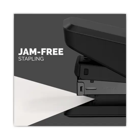 Fellowes LX840 EasyPress Half Strip Stapler, 25-Sheet Capacity, Black image {2}