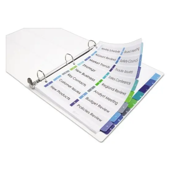Avery Ready Index Customizable Table of Contents Double Column Dividers 16-Tab Ltr 11320 image {3}
