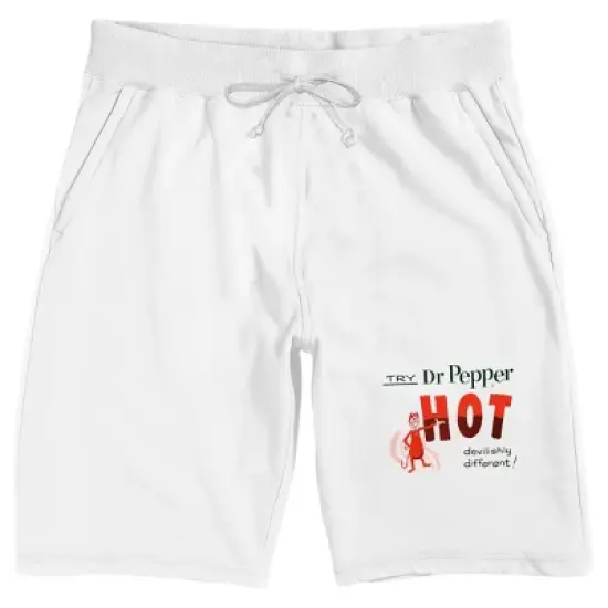 Dr Pepper Men's White Sleep Pajama Shorts image {8}